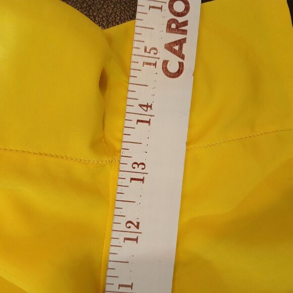 Pine Trails Performance Women's Yellow Athletic Shorts 100% Polyester Activewear - Picture 6 of 8